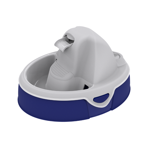 Aqua Flow Premium Pet Water Fountain - Automatic Dispenser Drinking Bowl for Cats and Dogs - Anti-Hair Drainage System - Replaceable Filters - Ideal for Multiple Pets - 52 up to 120 fl oz