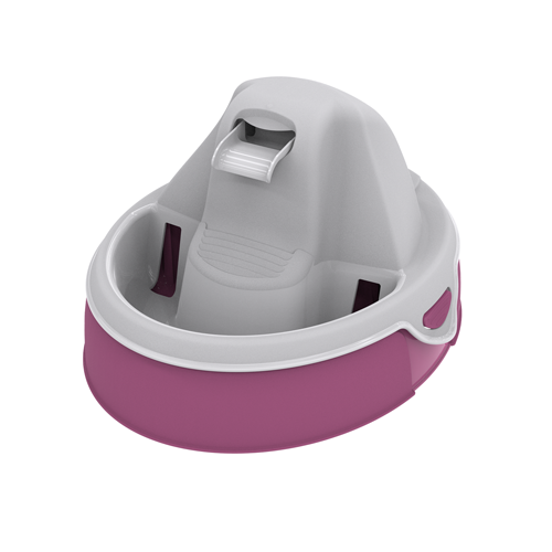 Aqua Flow Premium Pet Water Fountain - Automatic Dispenser Drinking Bowl for Cats and Dogs - Anti-Hair Drainage System - Replaceable Filters - Ideal for Multiple Pets - 52 up to 120 fl oz