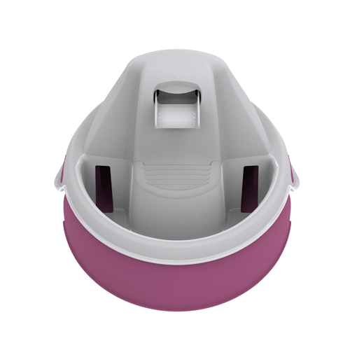 Aqua Flow Premium Pet Water Fountain - Automatic Dispenser Drinking Bowl for Cats and Dogs - Anti-Hair Drainage System - Replaceable Filters - Ideal for Multiple Pets - 52 up to 120 fl oz
