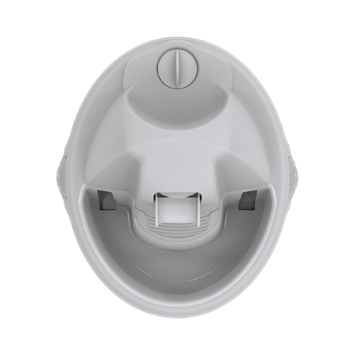 Aqua Flow Premium Pet Water Fountain - Automatic Dispenser Drinking Bowl for Cats and Dogs - Anti-Hair Drainage System - Replaceable Filters - Ideal for Multiple Pets - 52 up to 120 fl oz - Gray