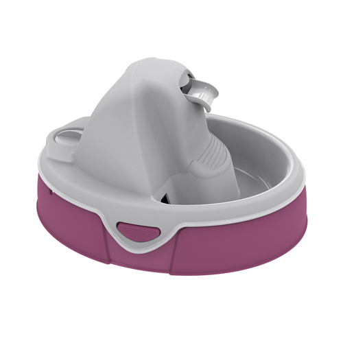 Aqua Flow Premium Pet Water Fountain - Automatic Dispenser Drinking Bowl for Cats and Dogs - Anti-Hair Drainage System - Replaceable Filters - Ideal for Multiple Pets - 52 up to 120 fl oz